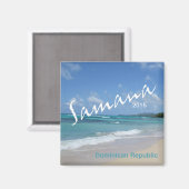 Samana Dominicaanse Republiek magneet veranderings (Voorkant / Achterkant)