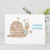 Samantha Escargot Snail Kaart (Staand voorkant)