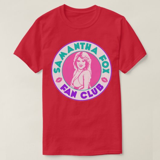 SAMANTHA FOX FAN CLUB T-SHIRT (Design voorkant)