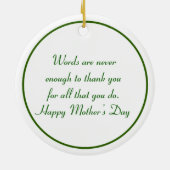 Samantha Lily 2 Keramisch Ornament (Achterkant)