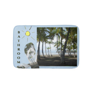 Sámara Beach Sunny Bathroom Cust. Bath Mat