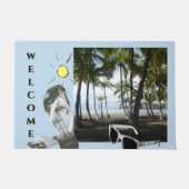 Sámara Beach Sunny WELCOME Cust. Deurklep Deurmat (Voorkant)
