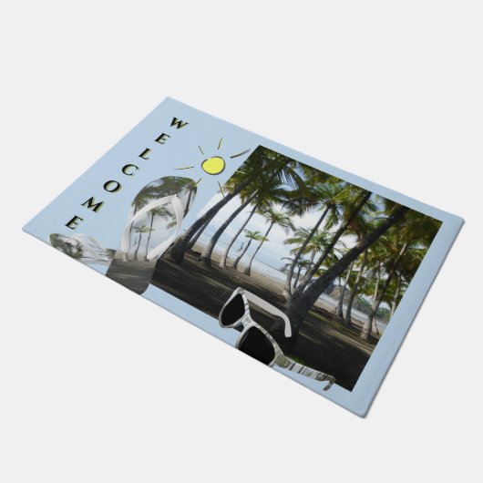 Sámara Beach Sunny WELCOME Cust. Paillasson (Incliné)