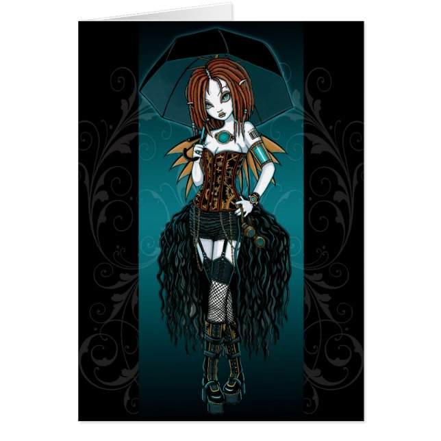 Samara Steampunk Cybergoth Fairy Card (Voorkant)