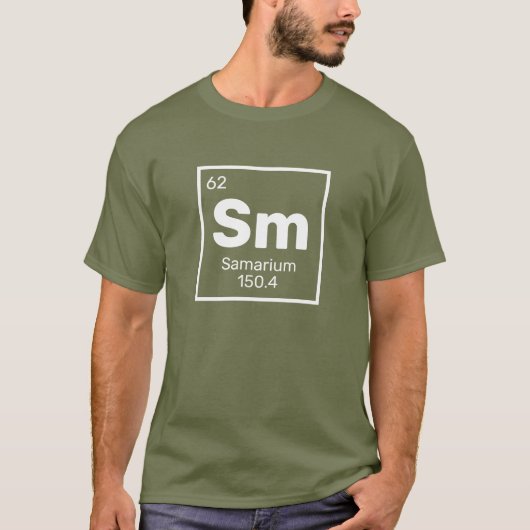 Samarium / Periodiek Tafel - SM Element T-shirt (Voorkant)