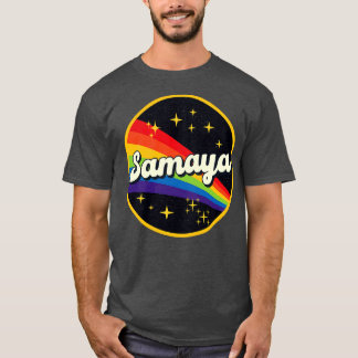 Samaya regenboog in ruimte  stijl t-shirt