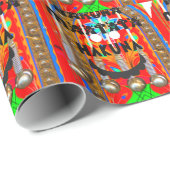 Samba Carnival kleuren Hakuna Matata bling. Cadeaupapier (Rol Hoek)