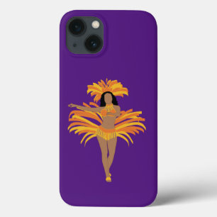 Samba Dancer Paarse Telefoonhoes iPhone 13 Hoesje