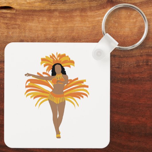 Samba Dancer Sleutelhanger (Achterkant)
