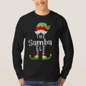 Samba Elf Group Kerstmis Pajama Partij T-shirt (Voorkant)