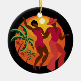 Samba/Flamenco Dancer Keramisch Ornament