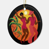 Samba/Flamenco Dancer Keramisch Ornament (Links)