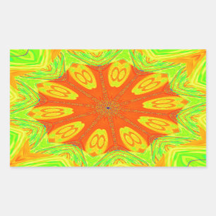 Samba Motief Art Print Rechthoekige Sticker