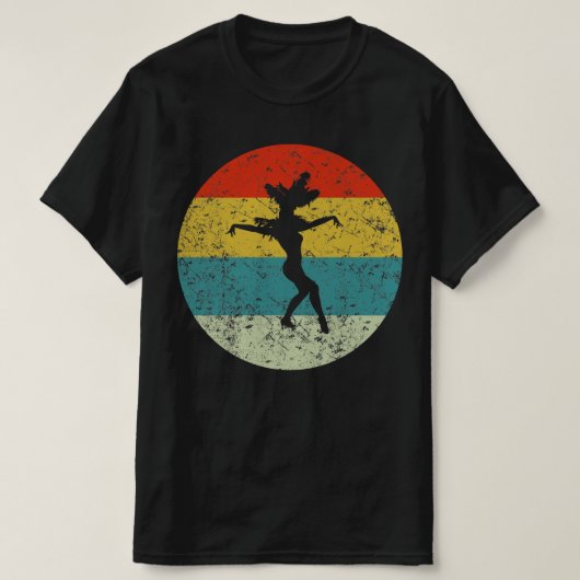 SAMBA retro  silhouette 70s T-shirt (Design voorkant)