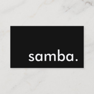 samba. visitekaartje