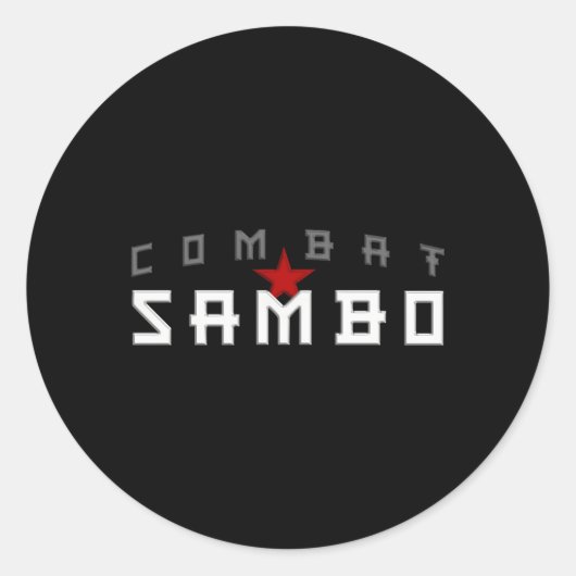Sambo Ronde Sticker (Voorkant)