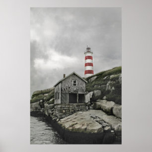 Sambro Light, de oudste vuurtoren van Noord-Amerik Poster