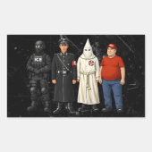 Same Different Costume Rechthoekige Sticker (Voorkant)