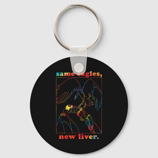 Same Eagles New Liver Funny Apparel  Sleutelhanger (Voorkant)
