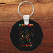 Same Eagles New Liver Funny Apparel  Sleutelhanger (Voorkant)