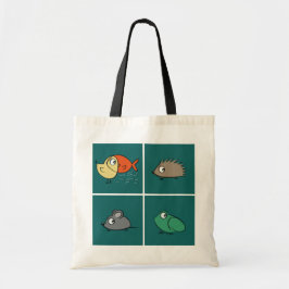 Same eyes, different shapes tote bag