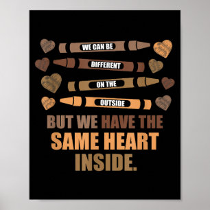 Same Heart Black History Month Afro-Amerikaans Poster