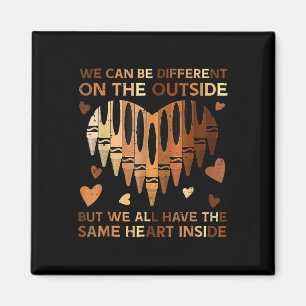 Same Heart Inside Black History Month Afrikaanse A Magneet