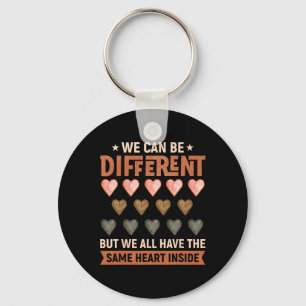 Same Heart Inside Juneteenth zwarte geschiedenis m Sleutelhanger