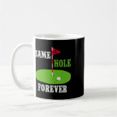 Same Hole Forever Bruidegom Afscheidscadeau Funny  Koffiemok (Links)