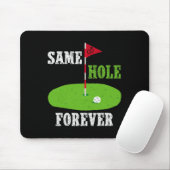 Same Hole Forever Bruidegom Bachelorfeest Grappig Muismat (Met muis)