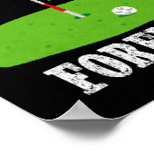 Same Hole Forever Bruidegom Jonggezellenfeest Fun  Poster (Hoek)