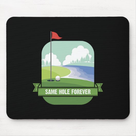 Same Hole Forever Grappig Golf Bachelor Party Pre Muismat (Voorkant)
