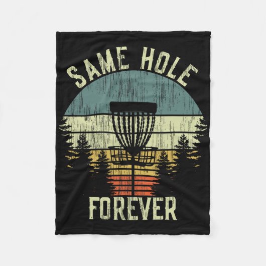 Same Hole Forever Grappige Disc Golf Bachelor Part Fleece Deken (Voorkant)