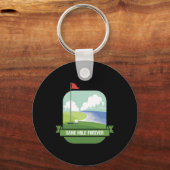 Same Hole Forever Grappige Golf Bachelor Party Pre Sleutelhanger (Voorkant)