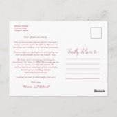 Same Love Downsize Wedding Aankondiging 3 Foto Briefkaart (Achterkant)