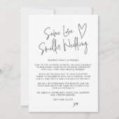 Same Love Smaller Wedding Downsized Script Lettert Aankondiging (Voorkant)