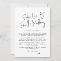 Same Love Smaller Wedding Downsized Script Lettert