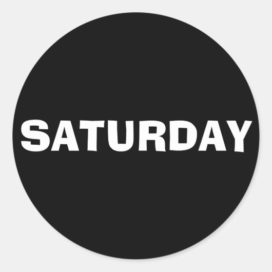 Samedi Annonce Lib Sticker noir par Janz (Devant)