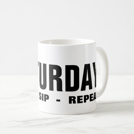 Samedi café Mug (Devant droit)