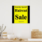 Samedi Haircut Vente Poster Matte (Cuisine)
