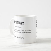 SAMEDI Mug - Le jour de Lazy doit avoir (Devant gauche)