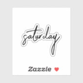 Samedi, Sticker Ado esthétique (Feuille)