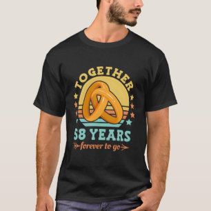 Samen 58 jaar voor altijd naar 58ste bruiloft Anni T-shirt