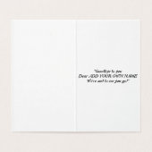 Samen Afscheid Zingen Aangepaste Vertrekkaart Kaart (Binnenkant ongevouwen)