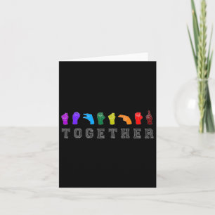Samen Asl Gebarentaal Gebaren Lgbt Bewustzijn Kaart