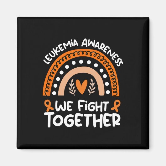 Samen bestrijden Leukemie Bewustzijn Leukemie Magneet (Voorkant)