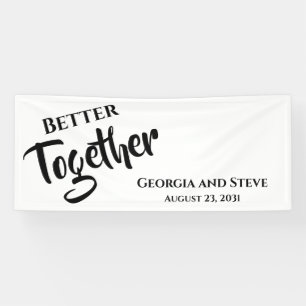 Samen Beter Persoonlijke Trouwfeest Banner