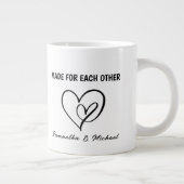 Samen beter Valentijnsdagen Extra Grote Beker (Rechts)