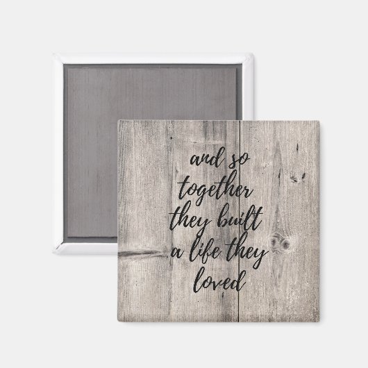 Samen bouwden ze een bioscoop magneet (Voorkant / Achterkant)