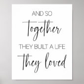 Samen bouwden ze een leven dat ze liefdevol vonden poster (Voorkant)